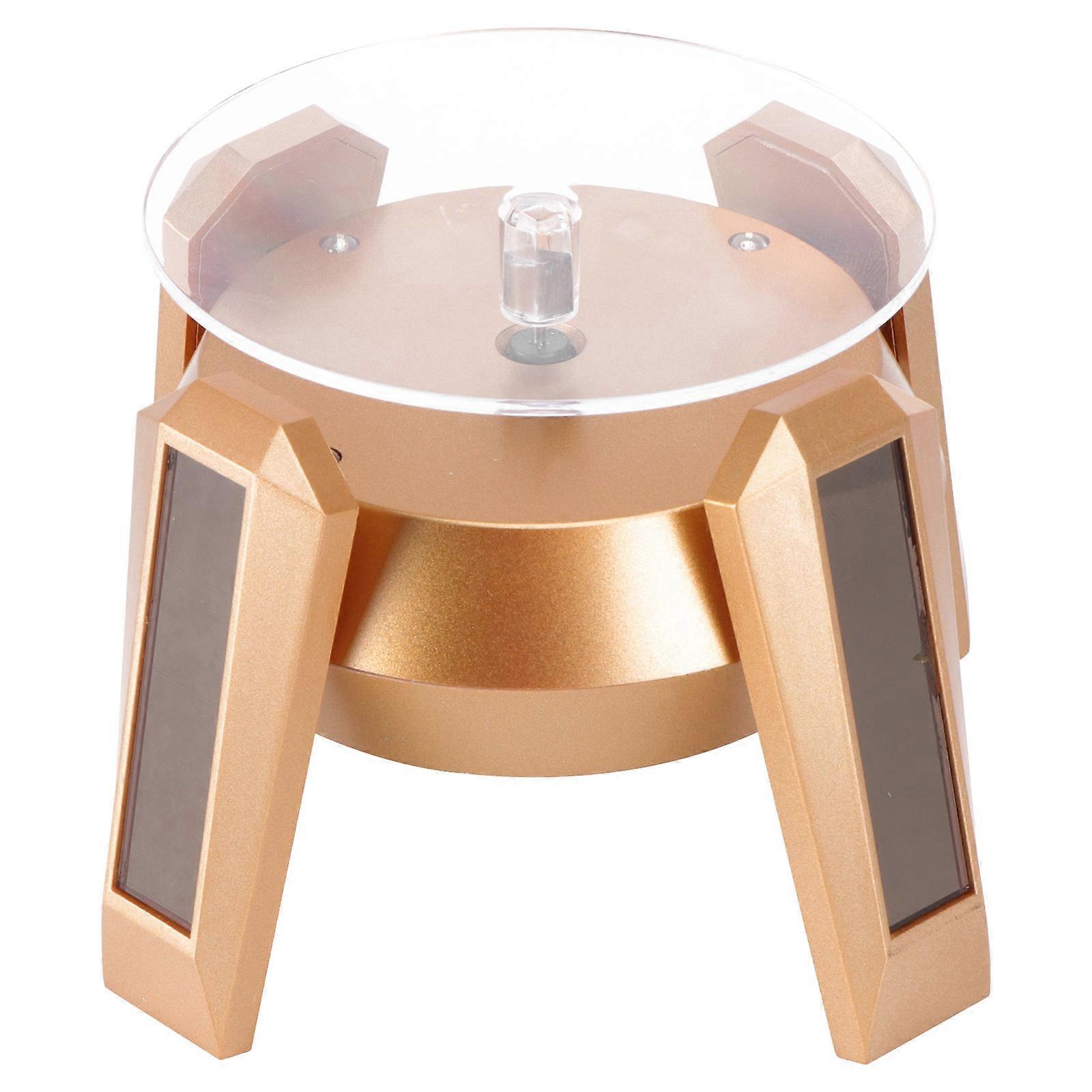 Photoelectric Conversion Rotating Display Plate 1Pc Spacecraft Shape For Jewelry Watch Cosmetic Toy Model Mobile Phone 360 Degree Rotation