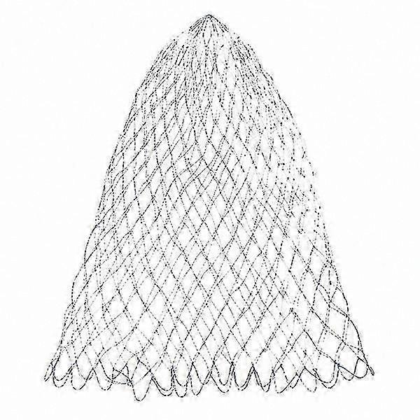 4xportable Nylon Folding Fishing Landing Net Rhombus Mesh Landing Dip Net-50cm