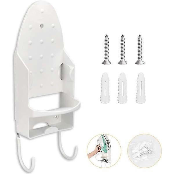Ironing Board Wall Mount With 2 Pbt Hooks 13.3 X 29.4 Cm