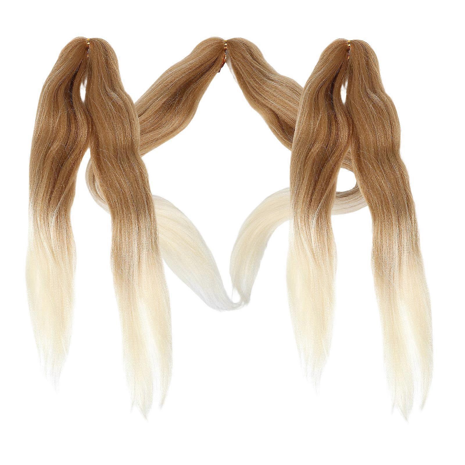 3pcs Long Synthetic Hair Wigs, Soft Pre Stretched Braiding Extensions for Natural Look and Easy Installation, Multi Purpose Hairpieces for Stylish