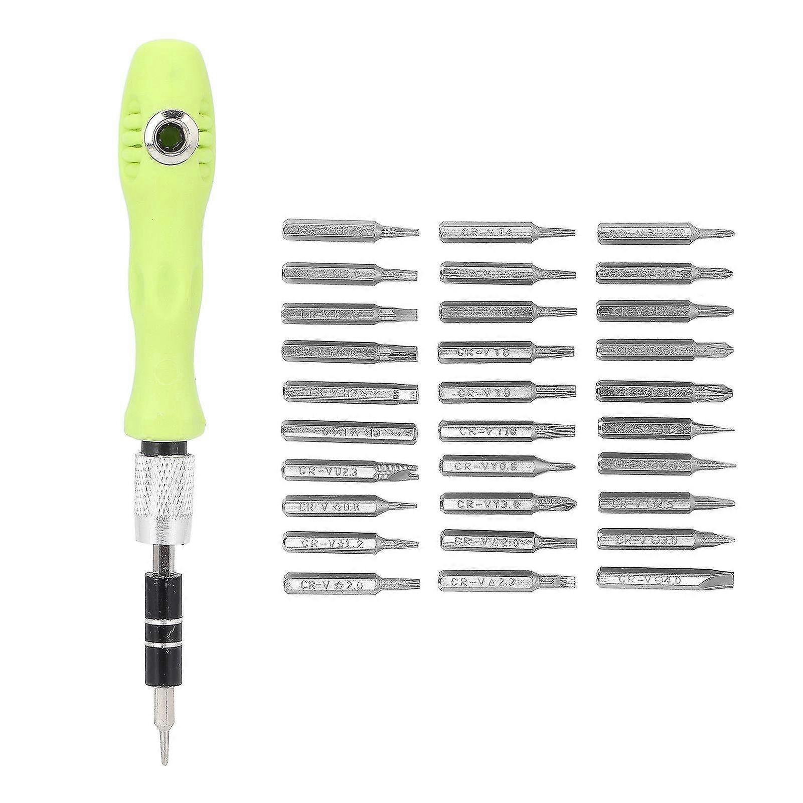 Multifunctional Alloy Screwdriver Set with Replaceable Heads - Precision Tool for Watch Disassembly & Repair