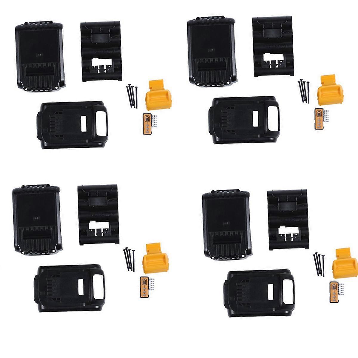 4X Battery Plastic Case (No Battery Cell ) for 18V 20V 3.0Ah 4.0Ah Li-Ion Battery