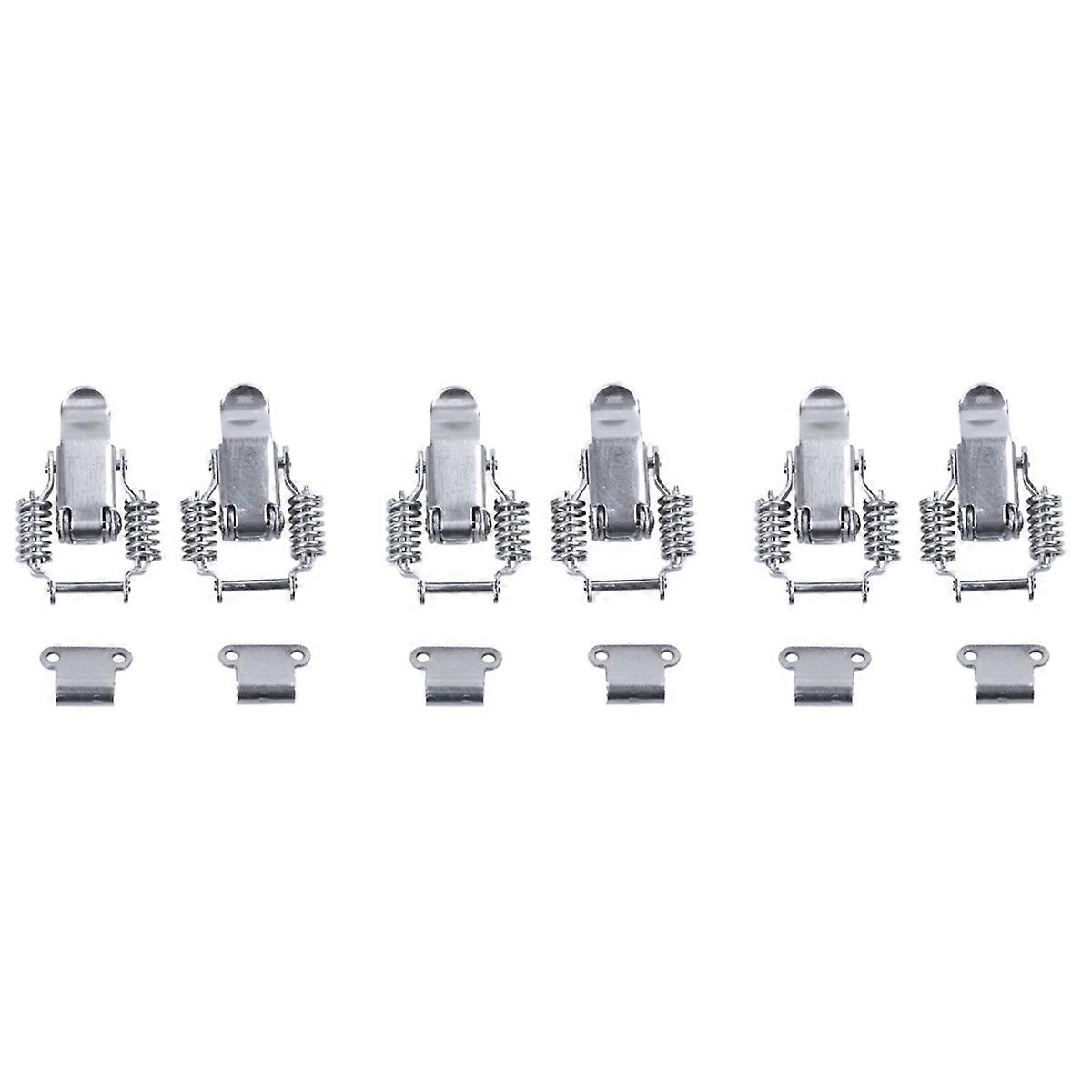 6X Toolbox Draw Compression Spring Toggle Latch Catch Clamp Silver