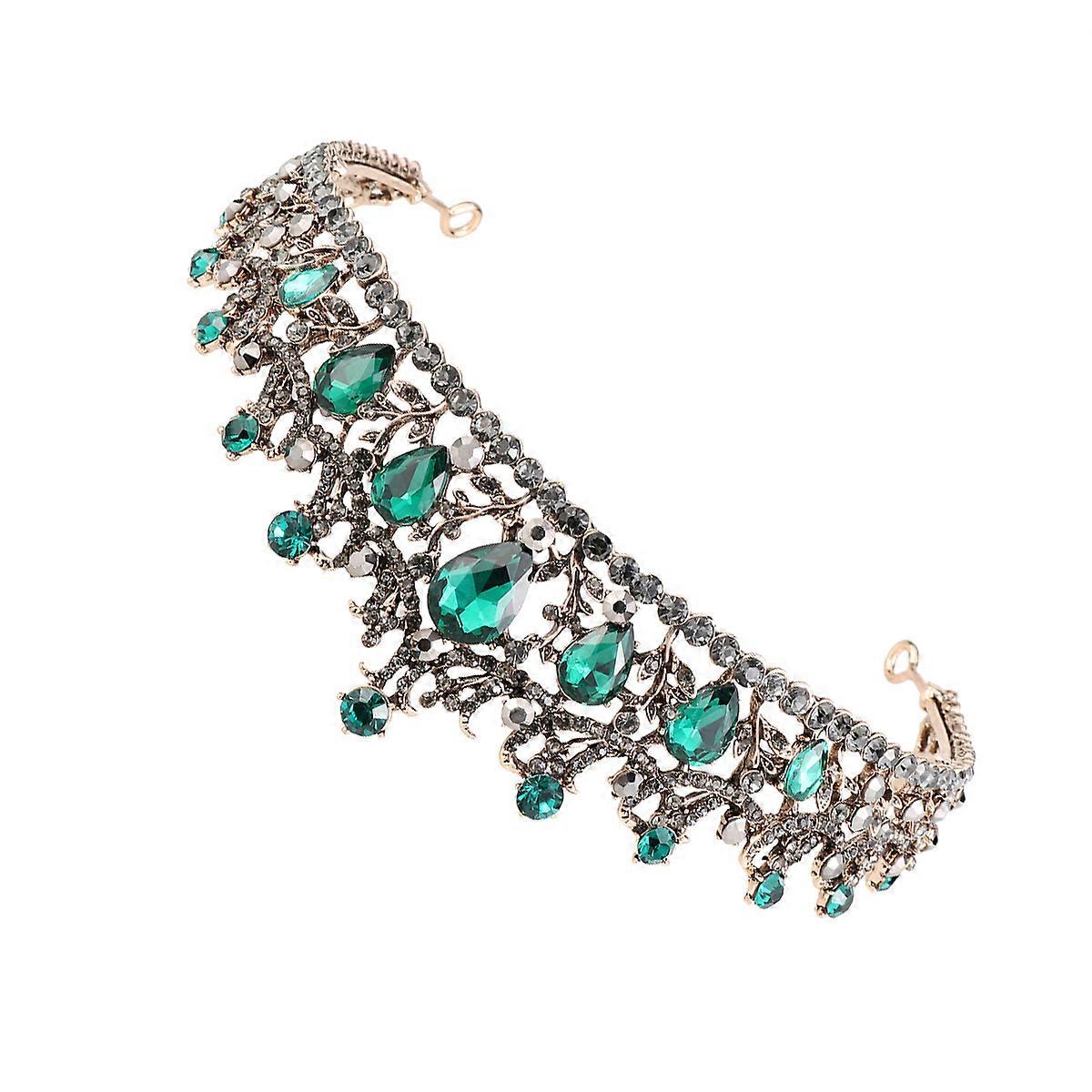 Chic Crystal Bridal Tiara Headband for Alloy with Elegant Design and Glittering Brightness 6.5 Inches