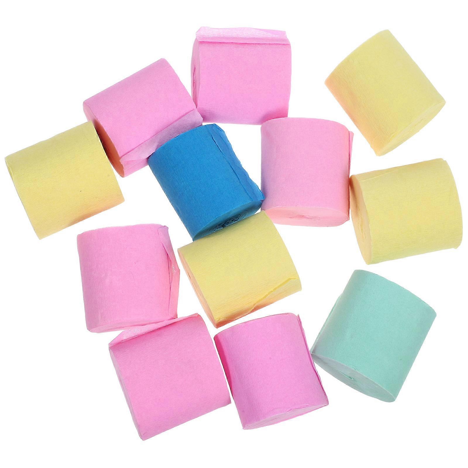12pcs Crepe Paper Streamers for DIY Party Decorations – Birthday, Wedding, Festival & Themed Celebration Hanging Craft Ribbons