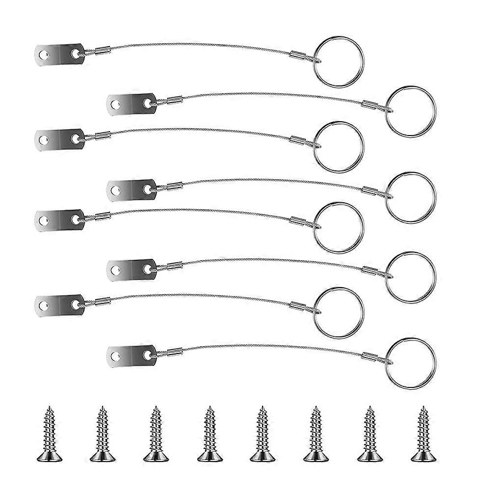 Stainless Steel Tether Cable with Hardware Strong, Flexible Lanyard Strap for Boats, Decks, and Various Applications