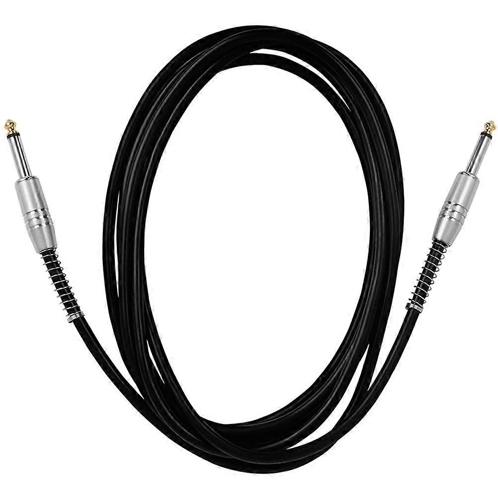 Guitar Effect Pedal Cable with Spring Loaded Design for Black 10m