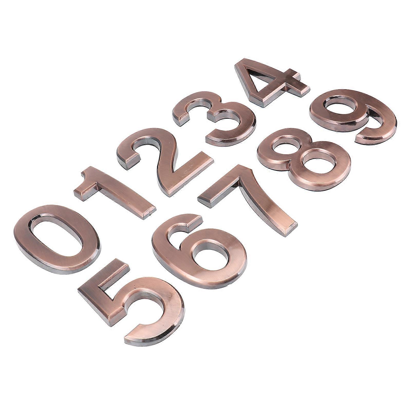 Light Brown Number Stickers for Decor Made from Plastic Clearly Visible Easy to