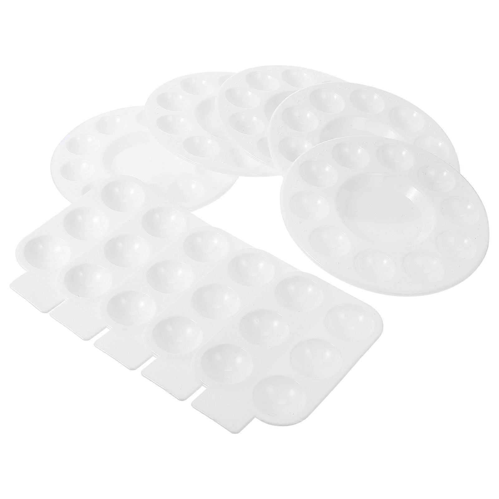 Painting Palette Tray 10Pcs Reusable Paint Trays Ideal For Oil And Watercolor Pigments Designed For Artists And Painting Lovers