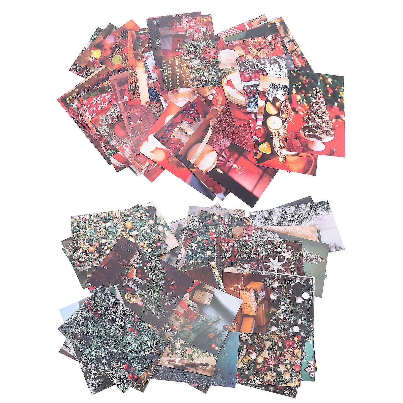 Scrapbook Decorative Paper 70Pcs For DIY Lovers Assorted Color Rectangular Stylish Design Hand Account Paper