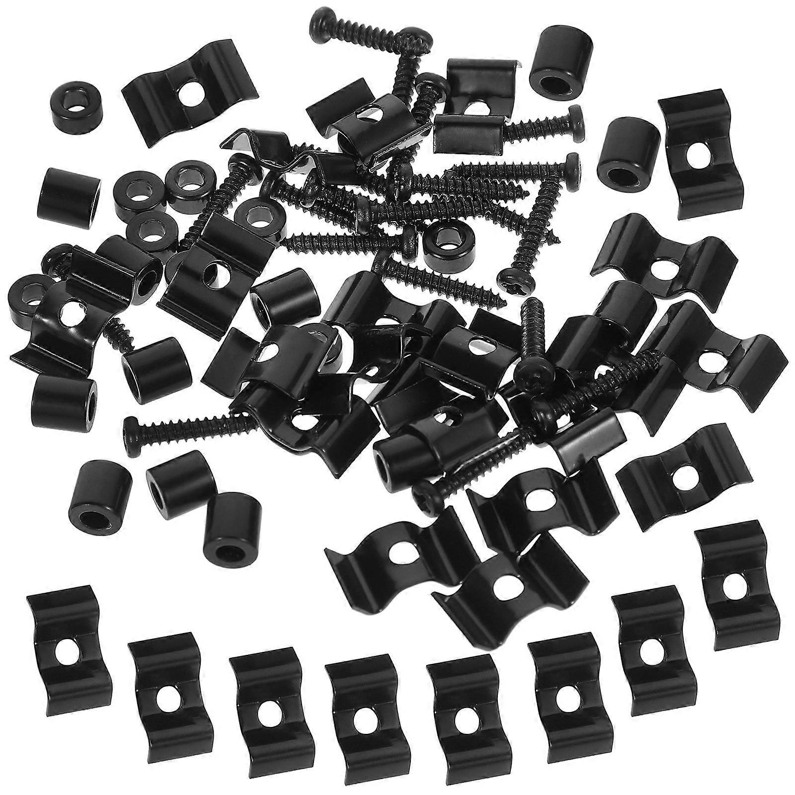 Guitar String Retainer Set Durable Guides for Electric Guitar & Bass, Includes Screws, Reduces Friction, Lightweight & Easy Installation