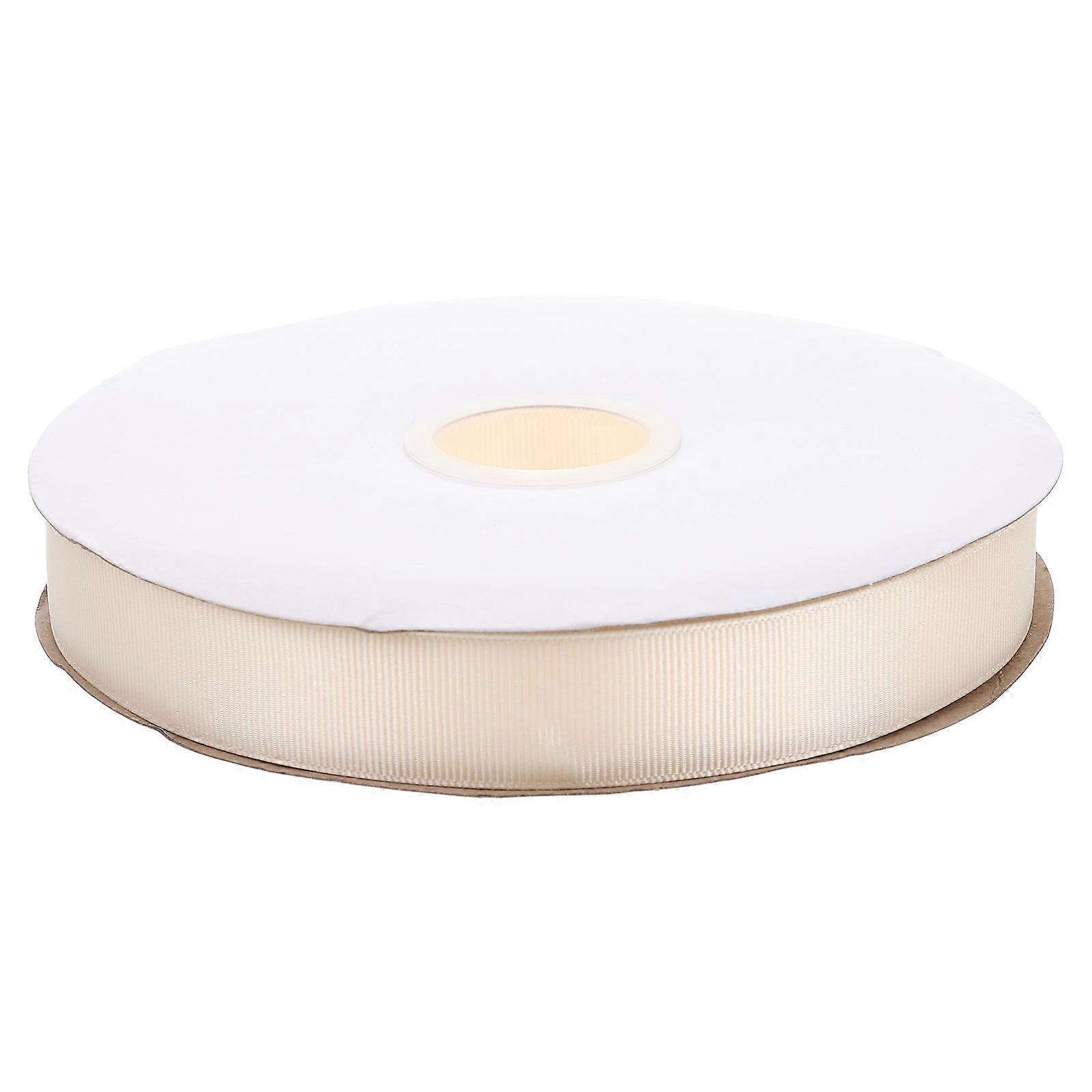 DIY Craft Ribbons 100 Yards Beige Polyester Material For Artists 9100X2.5cm Multi-Functional 1 Roll