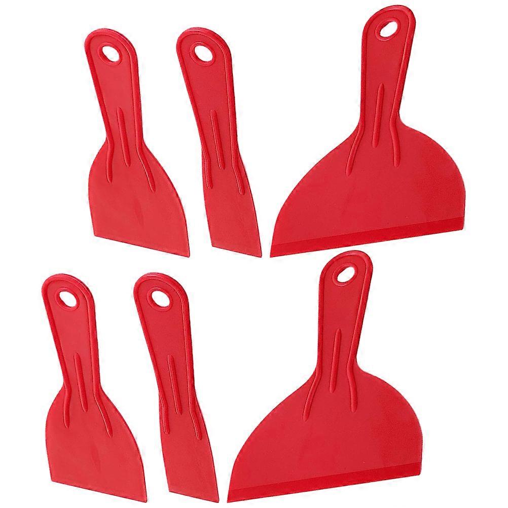 Plastic Cleaning for Kitchen Use with Ergonomic Handle Red 2 Sets