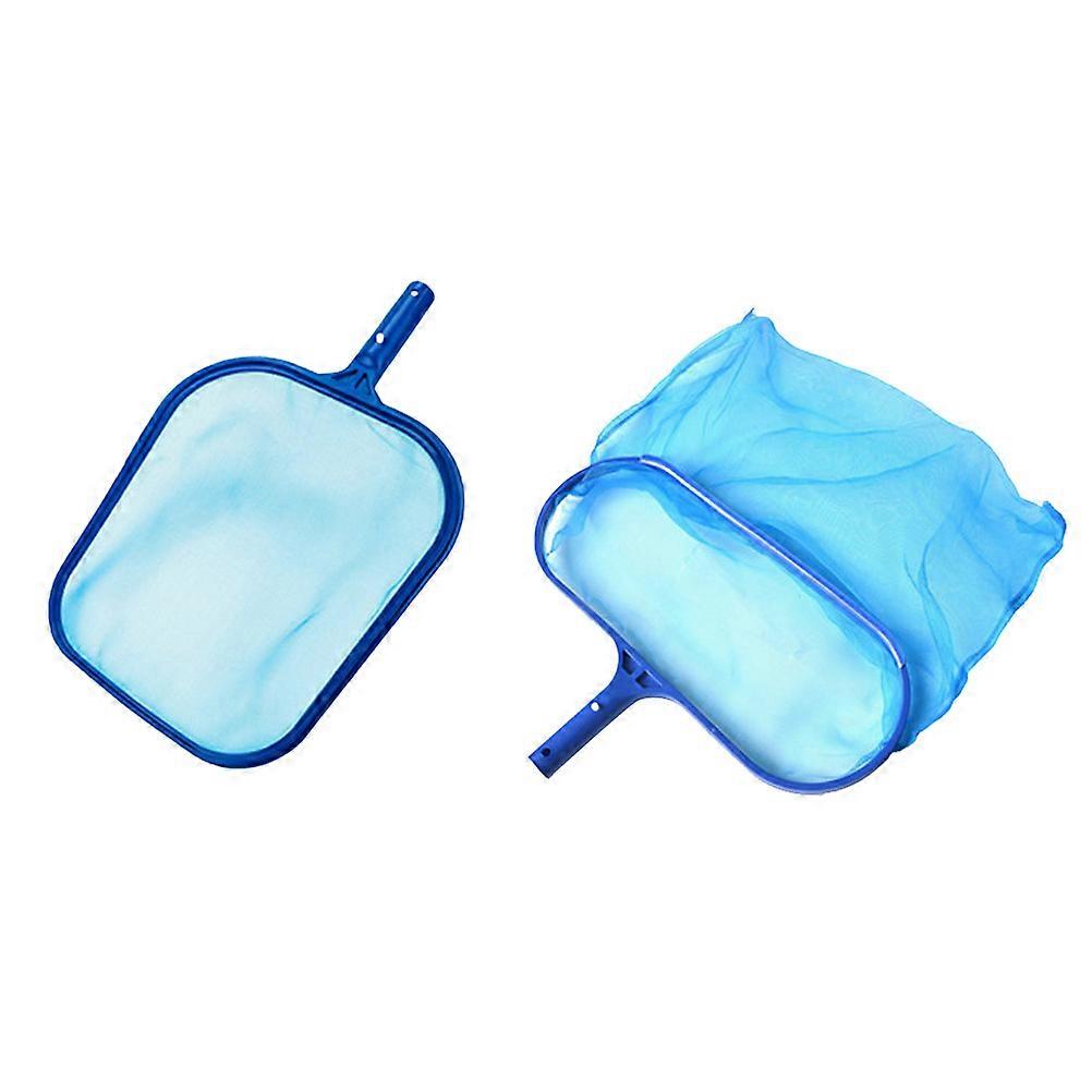 Blue Cleaning Net Set for Pools and Spas with Durable Plastic and Mesh Shallow 2pcs Lightweight