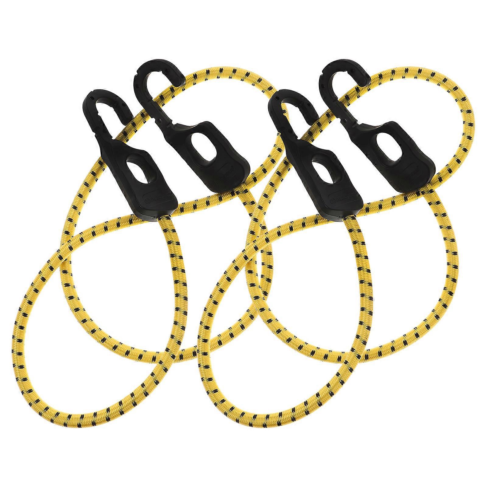 Adjustable Bungee Straps Motorcycle Luggage Hook Rope Designed For Camping Cargo Securing 2Pcs