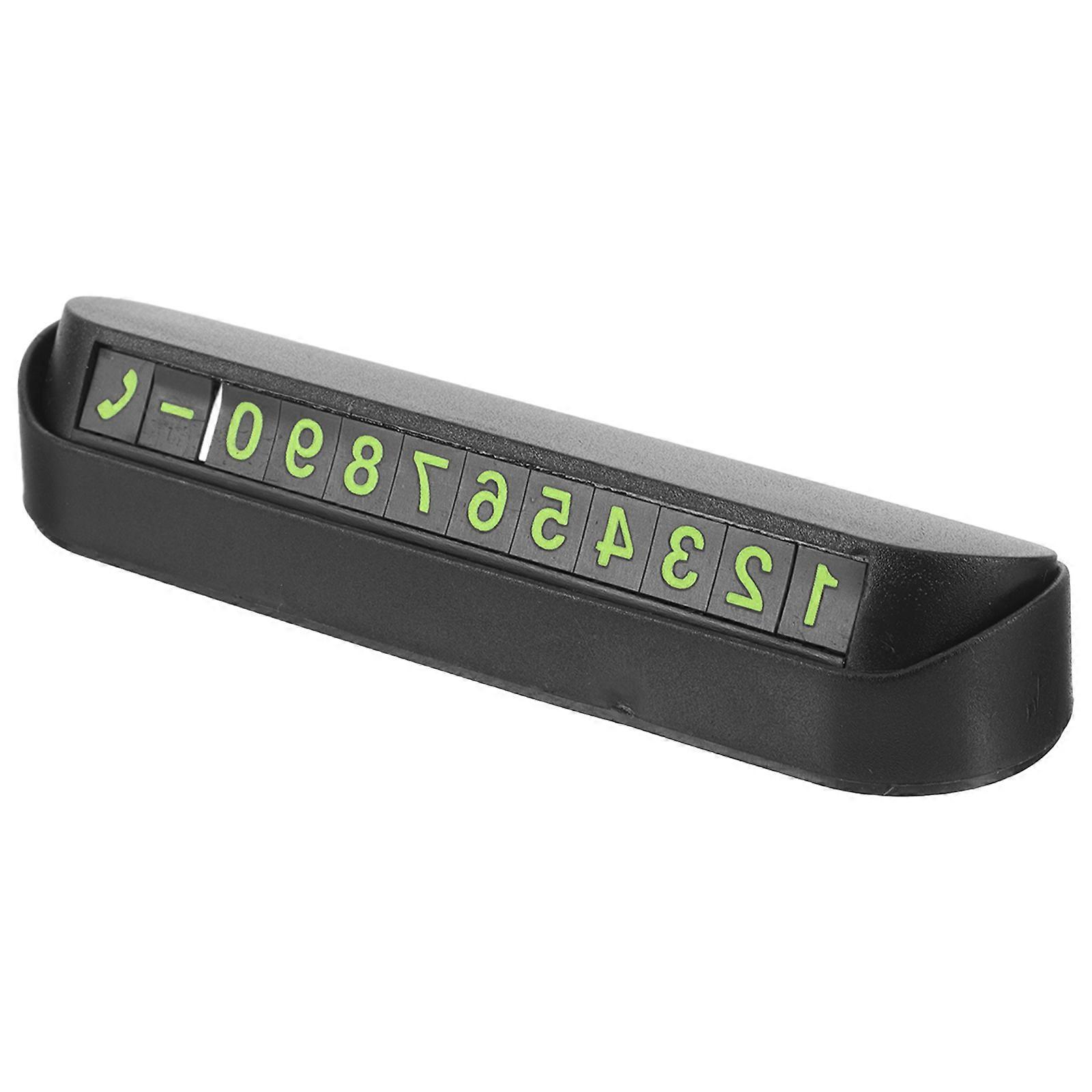 Temporary Parking Phone Number Sign Black Number Board for Vehicle Privacy Protection Windshield Display