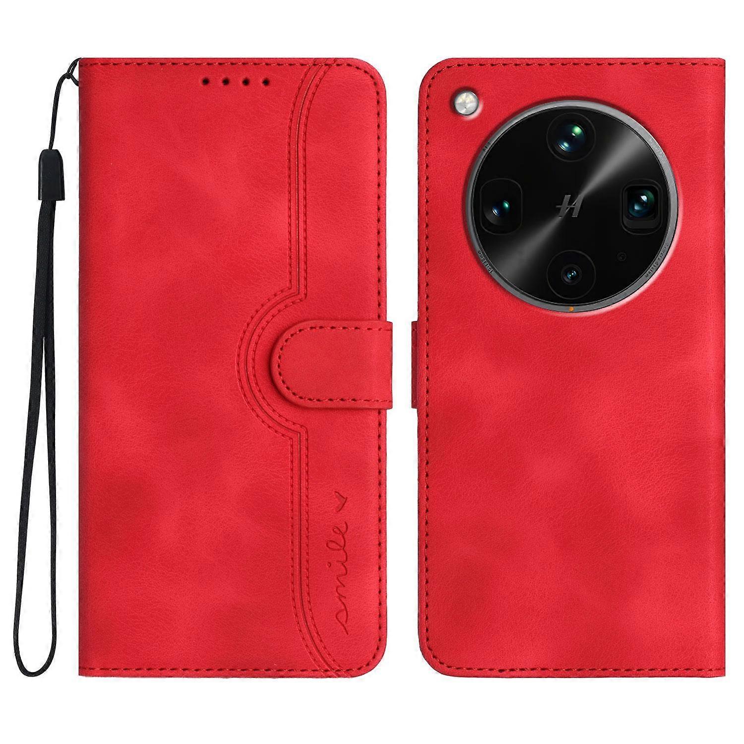 Heart Pattern Skin Feel Leather Phone Case