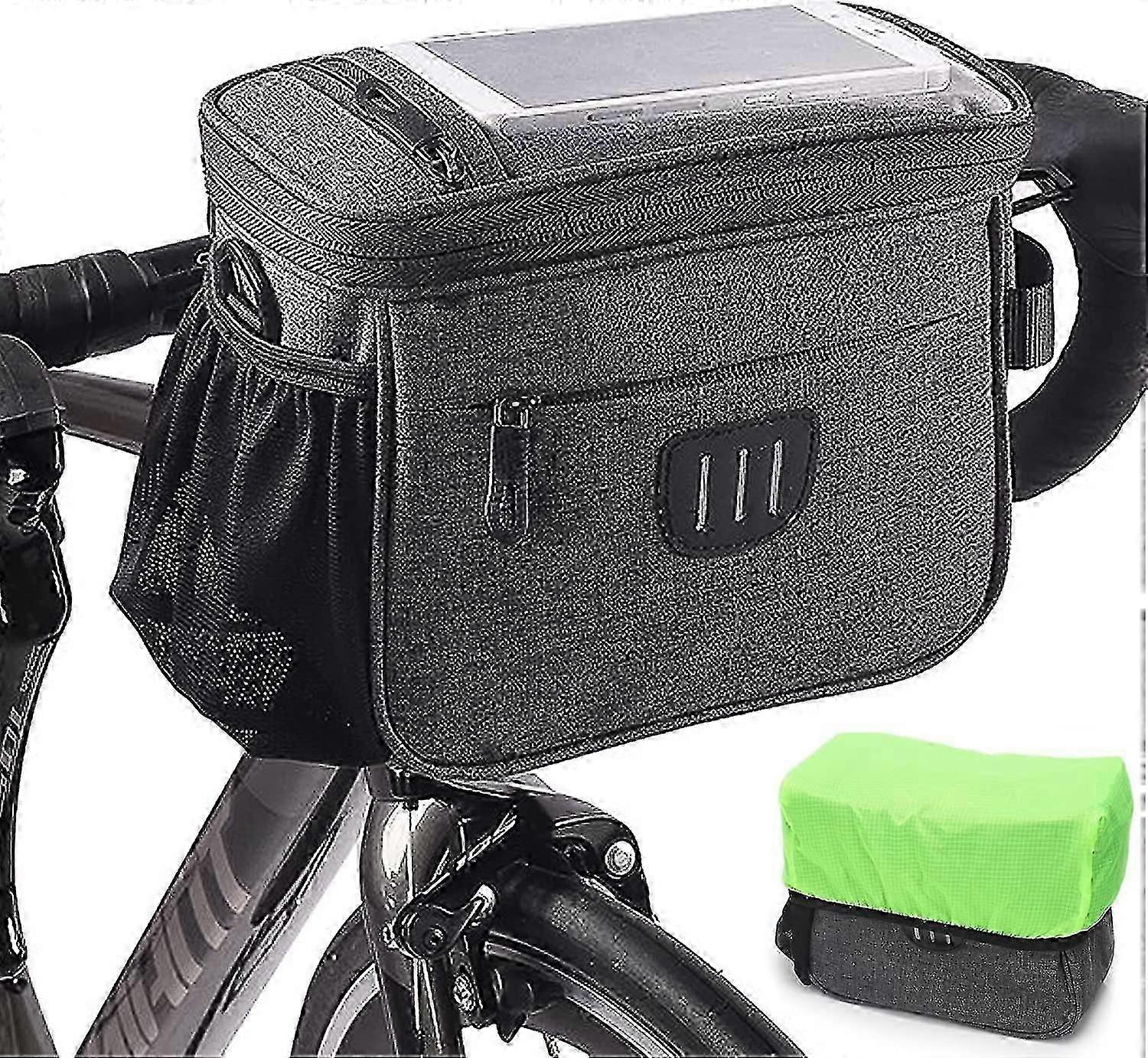حقيبة مقود دراجة مقاومة للماء ، حقيبة دراجة 5 لتر مقود ، حقيبة سلة دراجات