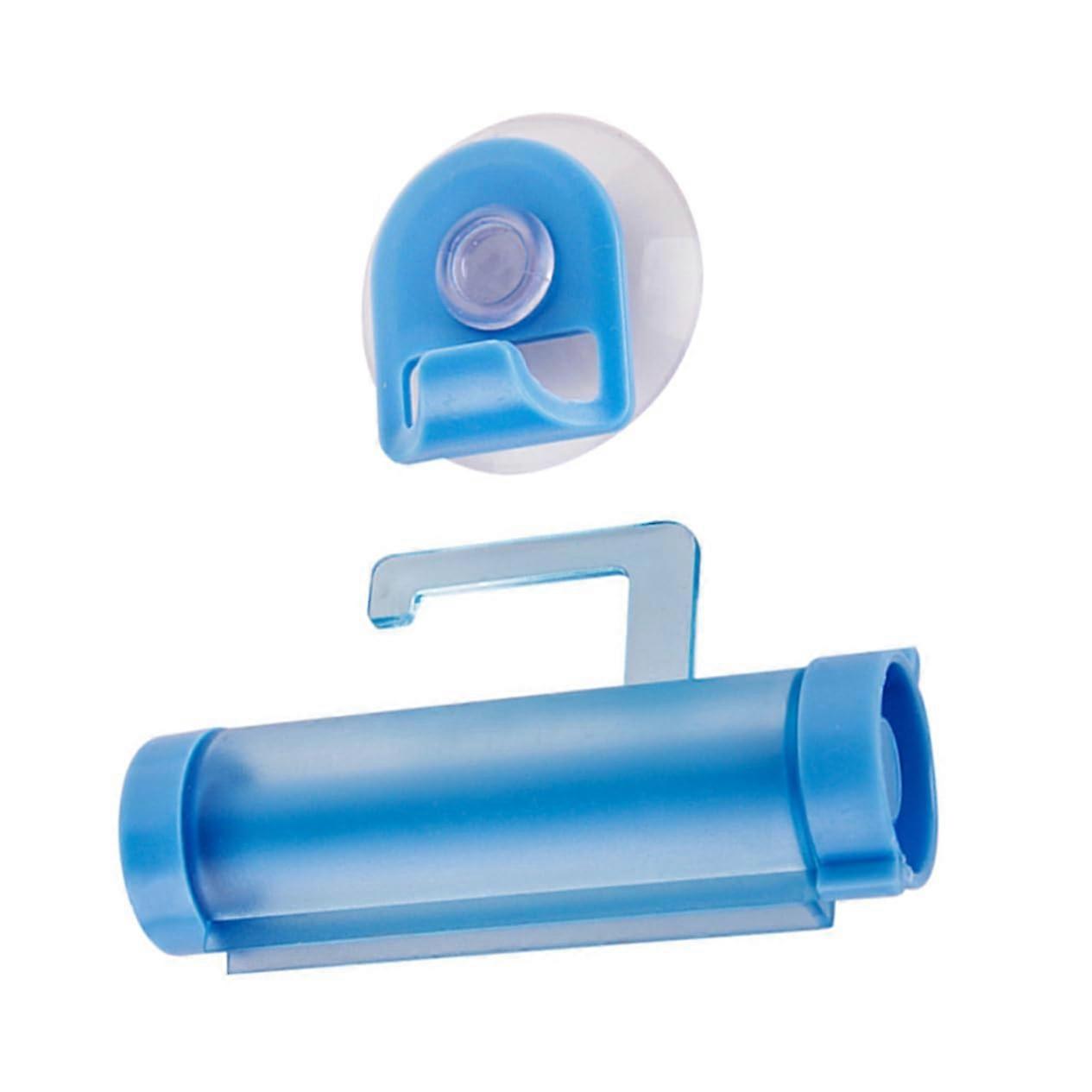 Wall-Mounted Toothpaste Squeezer Strong Suction Cup Mount Tube Compatible Bathroom And Home Use Cosmetics Lotions Blue
