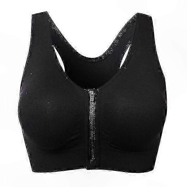 Women's Supportive Zip-Front Athletic Bra for Active Lifestyles