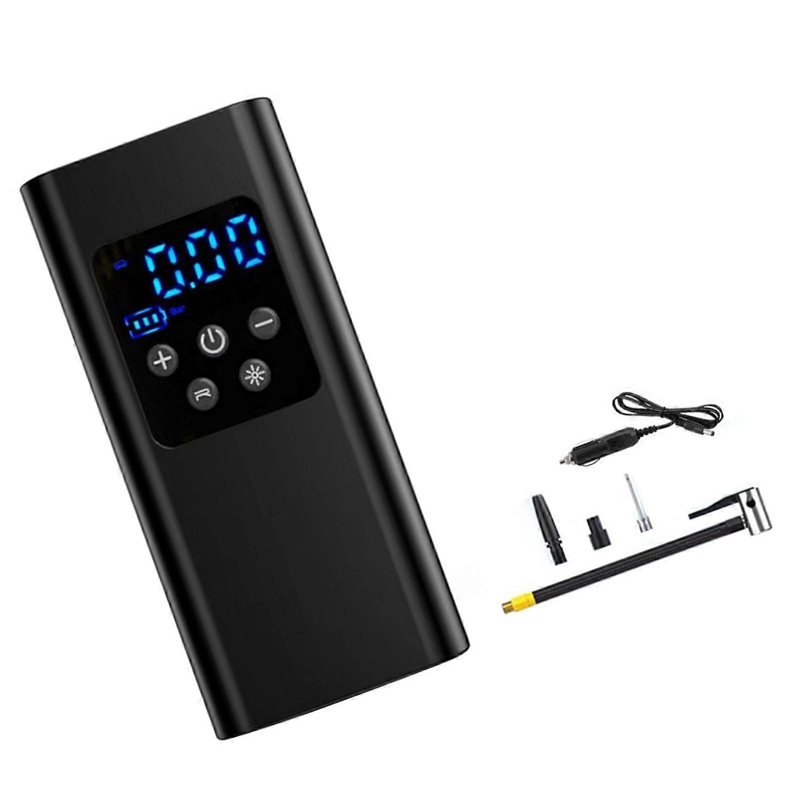 Auto Air Compressor Tire Inflator with Flashlight for Car Bike Tire Pump Portable