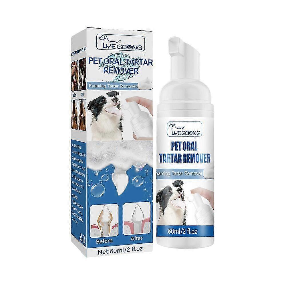 1-3X Tartar Remover For Dog Natural Dental Care Solution Foam Remove Calculus Reduce Tartar Plaque Buildup Pets Oral Cleaning Product