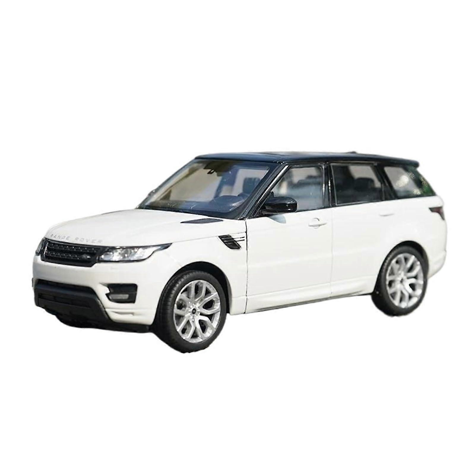 1:24 Scale Model Car for Land Rover Range Rover Miniature Alloy DieCast Model Home Decorative Ornaments DieCast Vehicle (White)