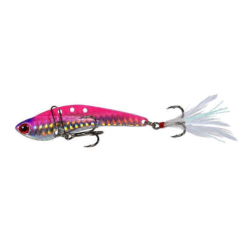 Lure Bait Dragon Tooth Vib, Spinner for Long Casting, Feather Hook, Artificial Bait for Saltwater and Freshwater