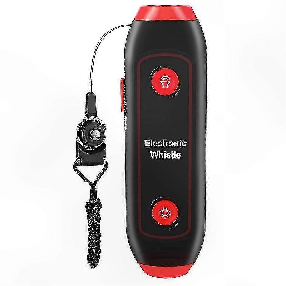Multipurpose Handheld Electronic Whistle with 3 Tones, Lanyard and Torchlight
