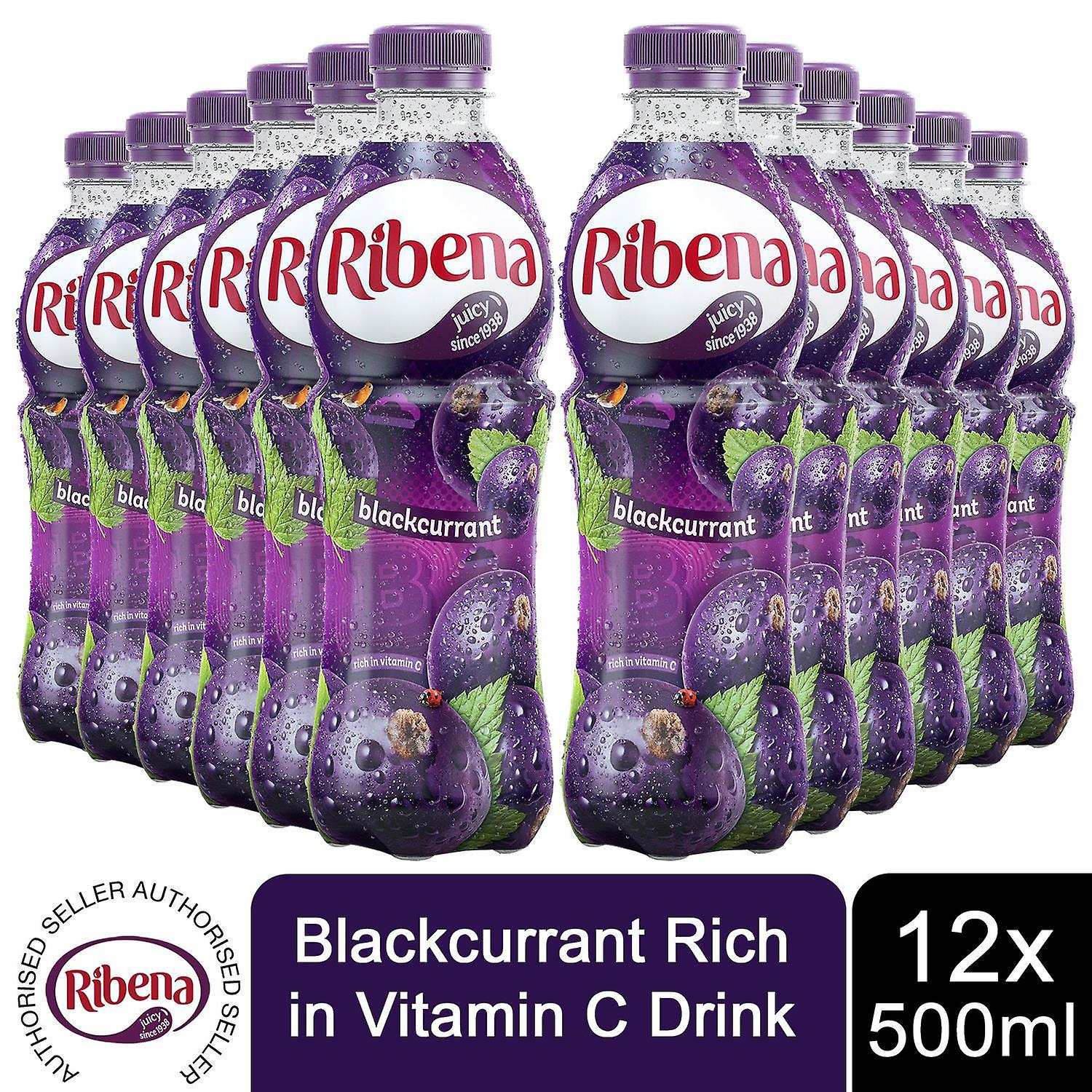 Ribena Blackcurrant Juice Drink 500ml, 12pk