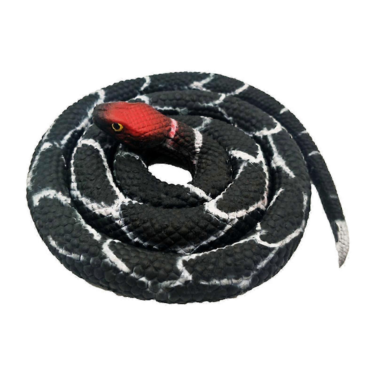 Realistic Fake Snakes Toy Soft Rubber Snake Figure Garden Snake Scare Birds And Squirrels, Python Action Model Snake Toy Figurines Stress Relief Toys