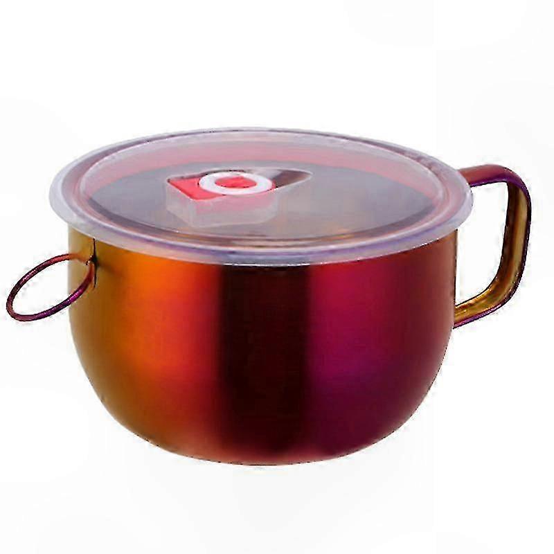 Large Capacity Noodle Bowl with Heat-resistant Handles and Non-slip Base for Safe Food Handling