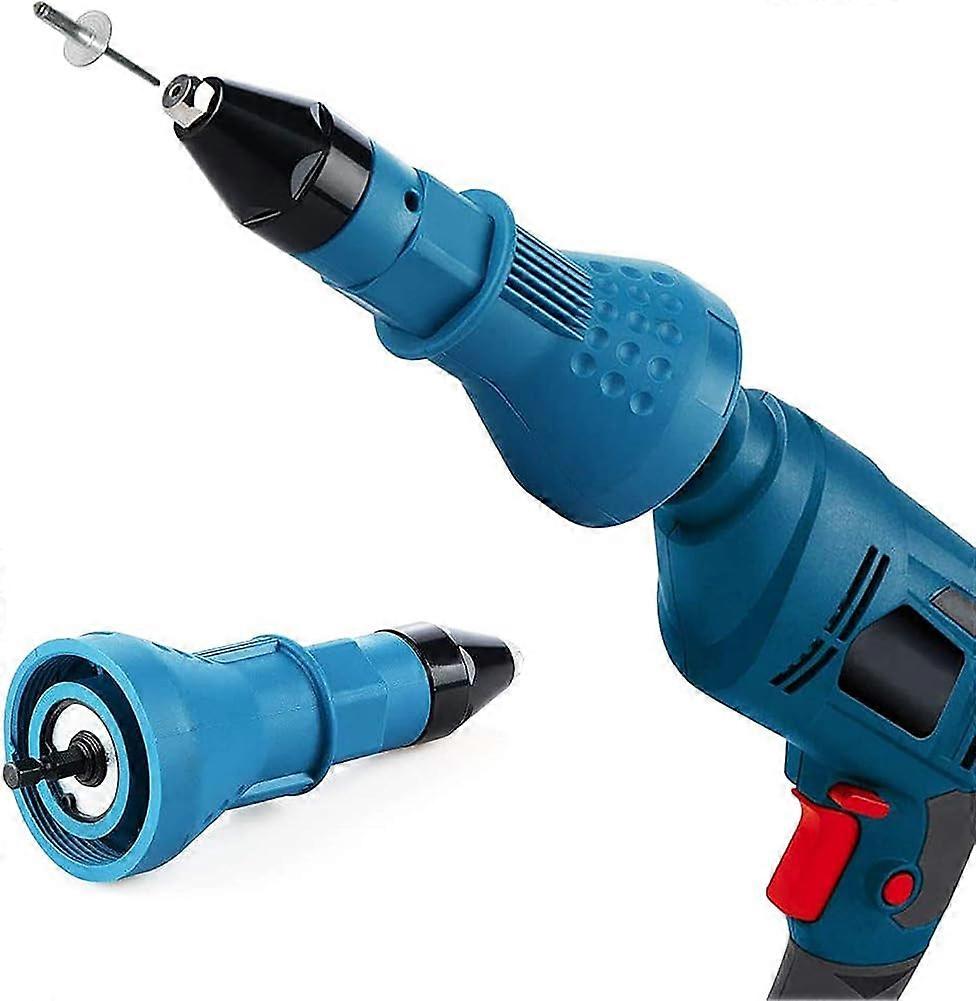 Rivet Gun Electric Rivet Gun Pull Adapter Electric Rivet Conversion Adapter Electric Gun,Blue