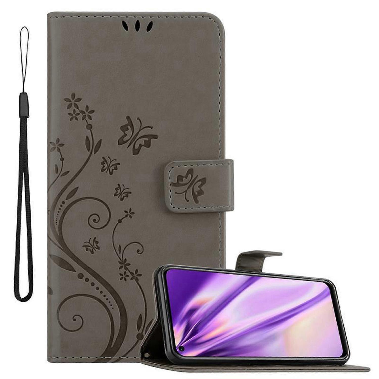 Huawei NOVA 6 SE / P40 LITE / NOVA 7i Protective Case - with Floral Print and Card Slot