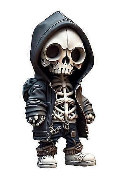 2025 Halloween Resin Cool Skeleton Figurine Doll