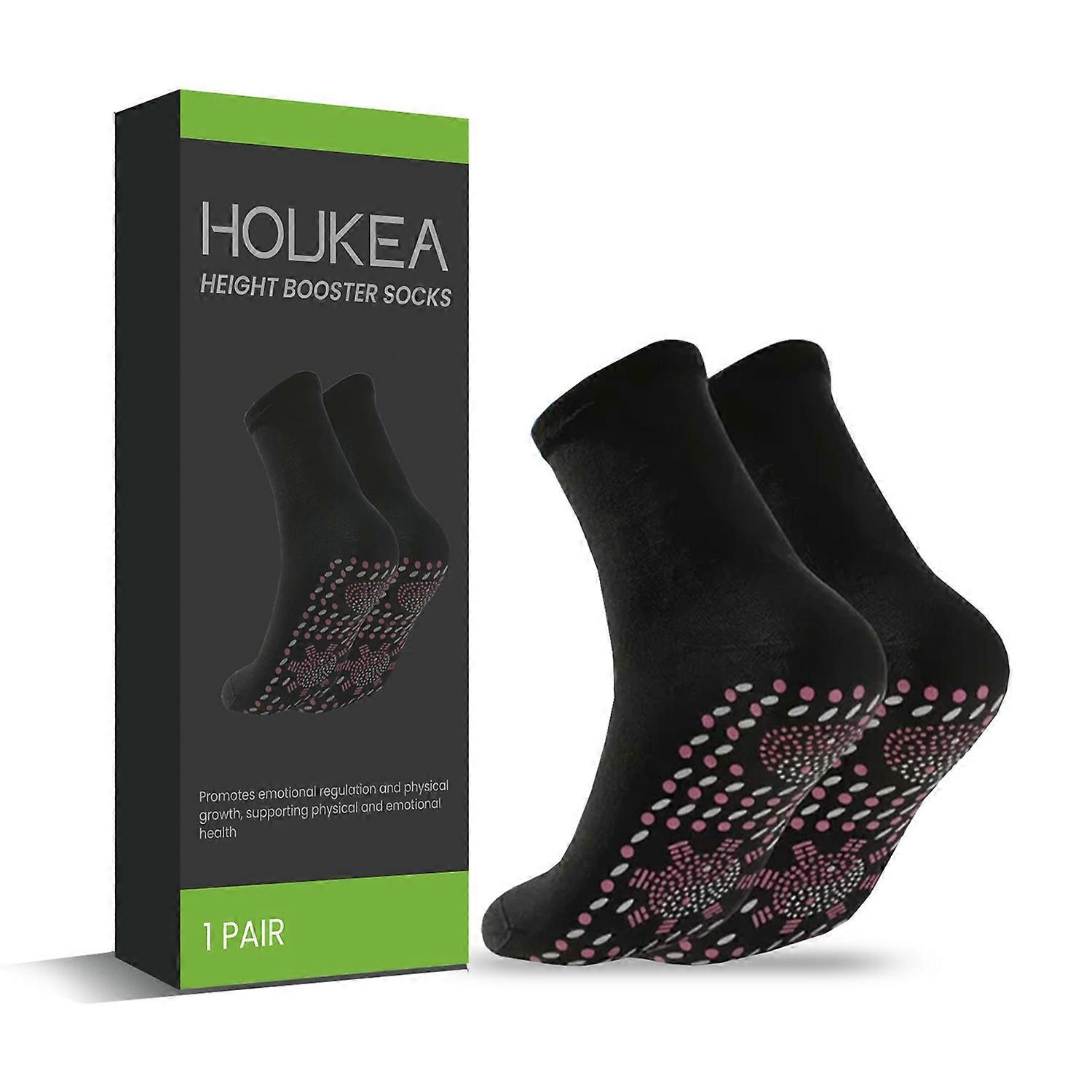 1-6x HOUKEA HK-J01-0109-01 Winter Self-Heating Socks Anti-Fatigue Non-Slip Thermal Socks