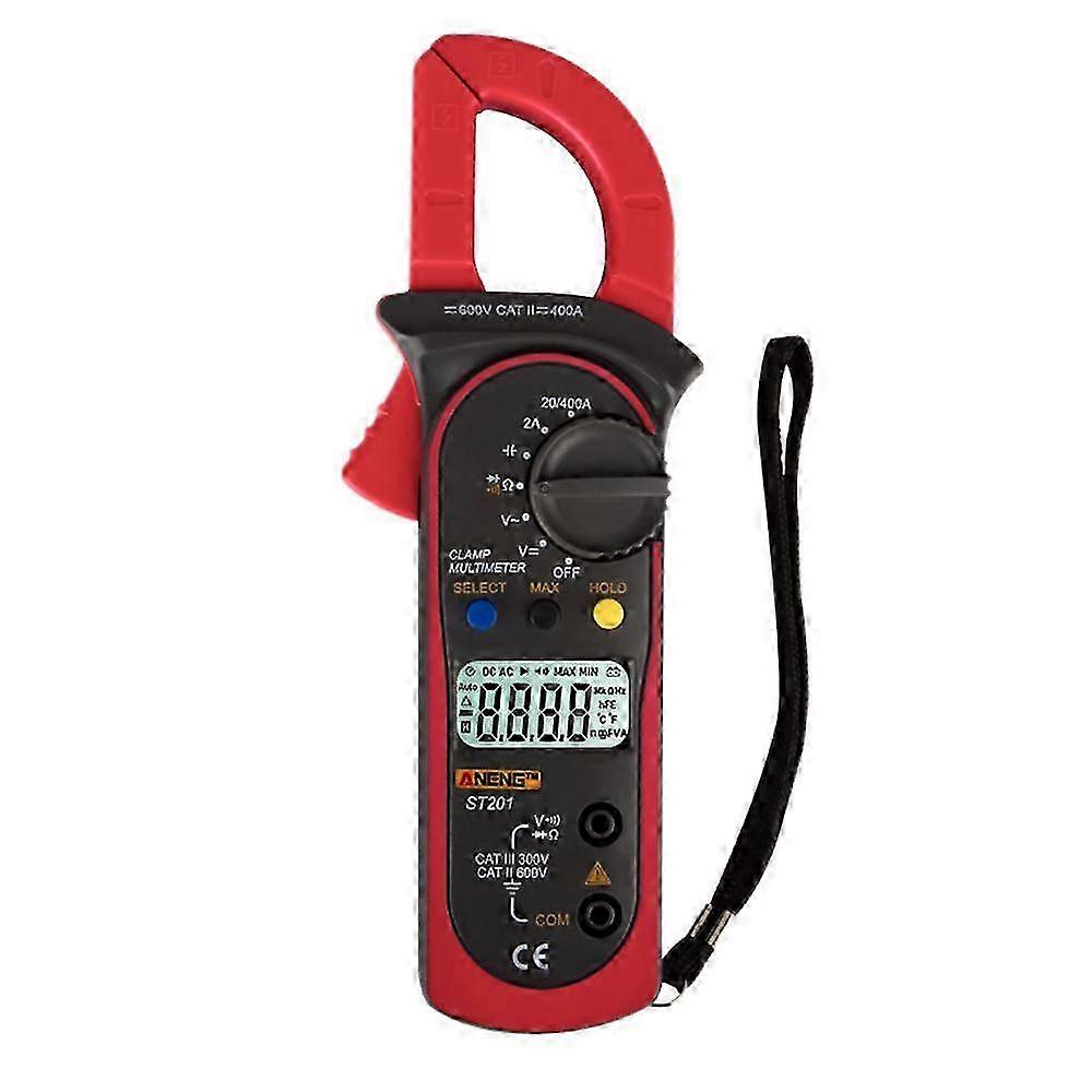 Digital Clamp Multimeter St201 2000 Counts Meter Ammeter Ac/ Tester Resistor Diode Continuity Test Data Hold