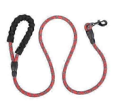 Multicolor reflective round rope dog leash dog pull strap comfortab...