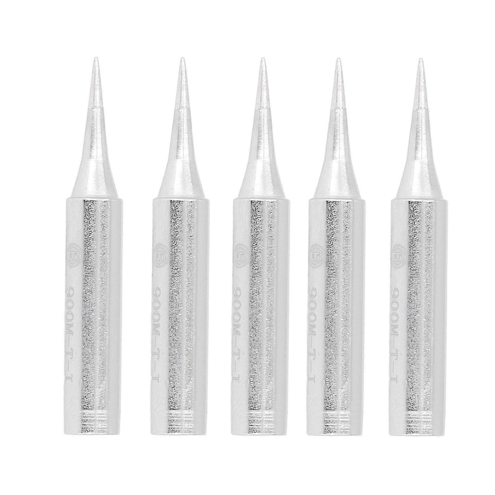 5Pcs Soldering Iron Tips Copper Electroplating Internal Heating Soldering Bits for Hakko 936(900M-T-I )