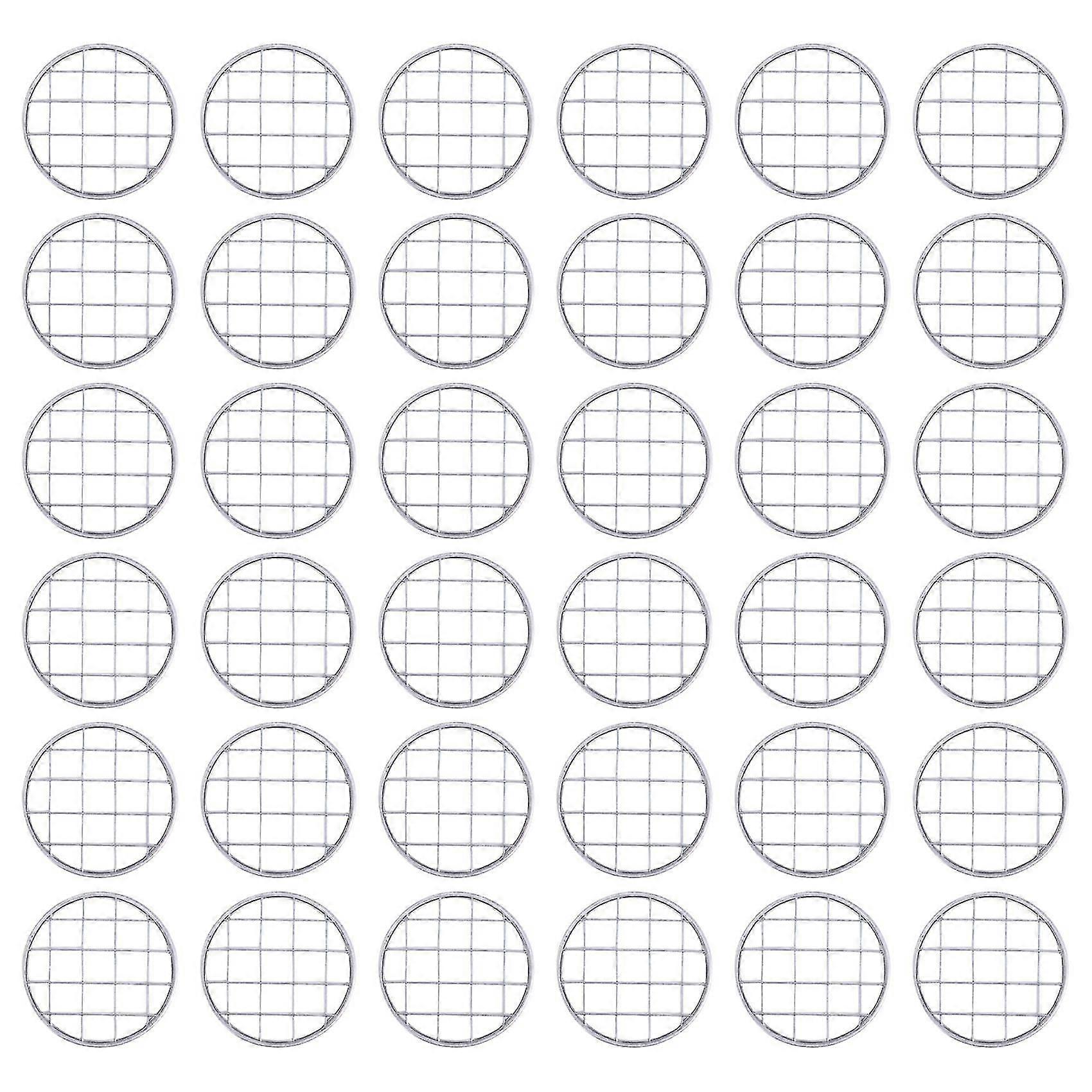 30 Pieces Flower Flower Lid Vase Insert Canning Insert Lid with Square Grids,70mm