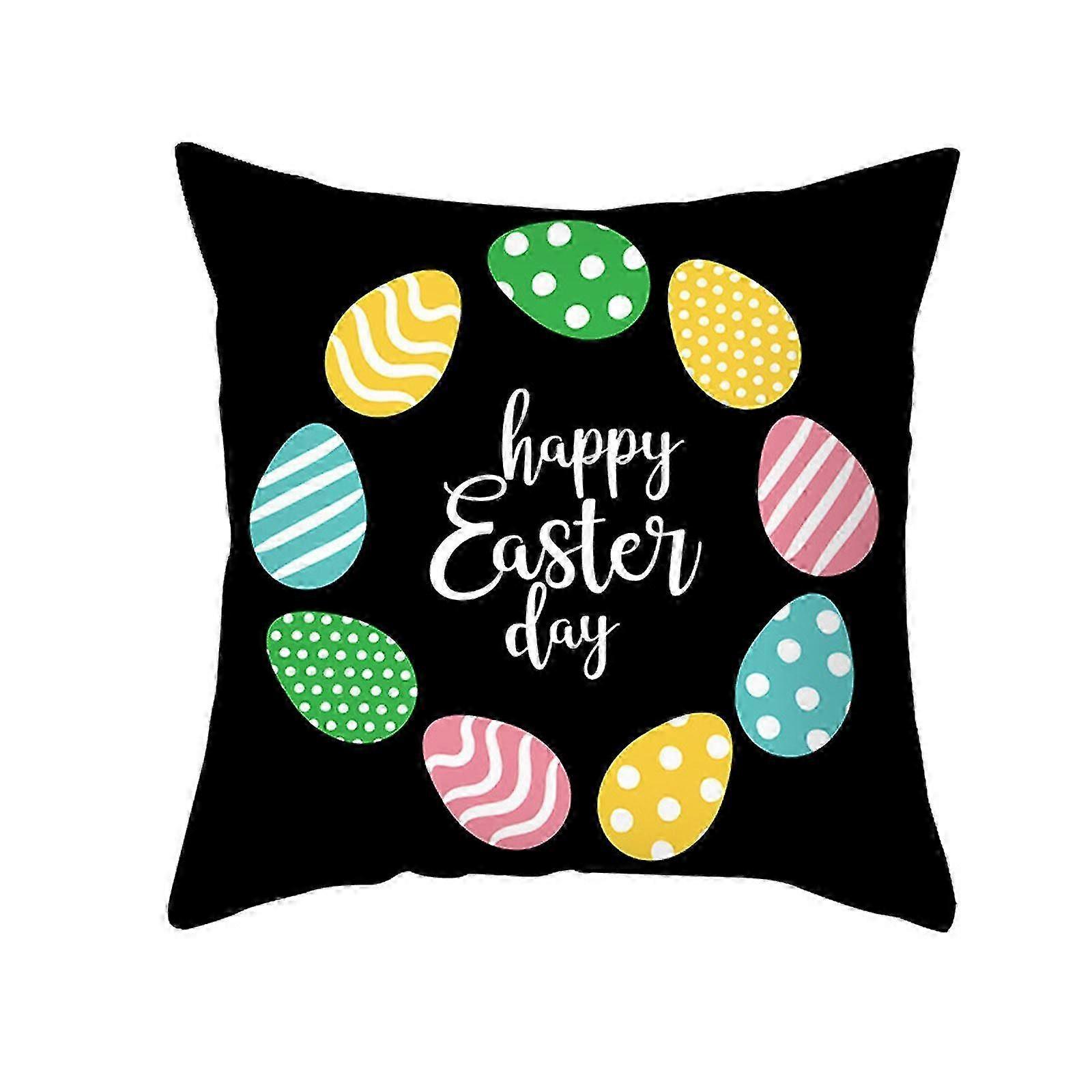 Holiday Ornaments 4pc Easter Pillow Case Sofa Cushion Cover Home Decor