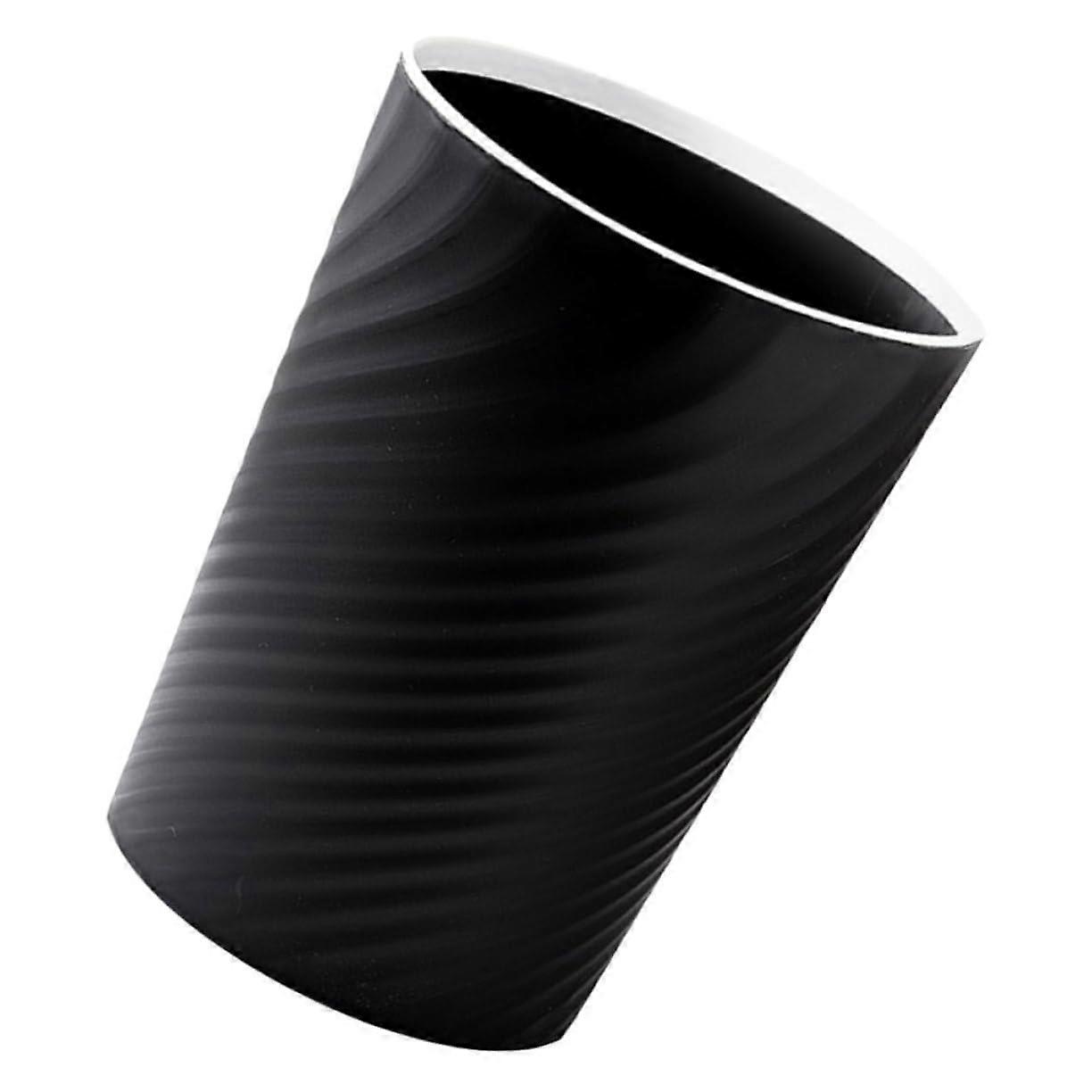 Small Plastic Wastebasket With Press Ring Secure Bag Holder Modern Portable Trash Can For Bathroom Kitchen Multipurpose