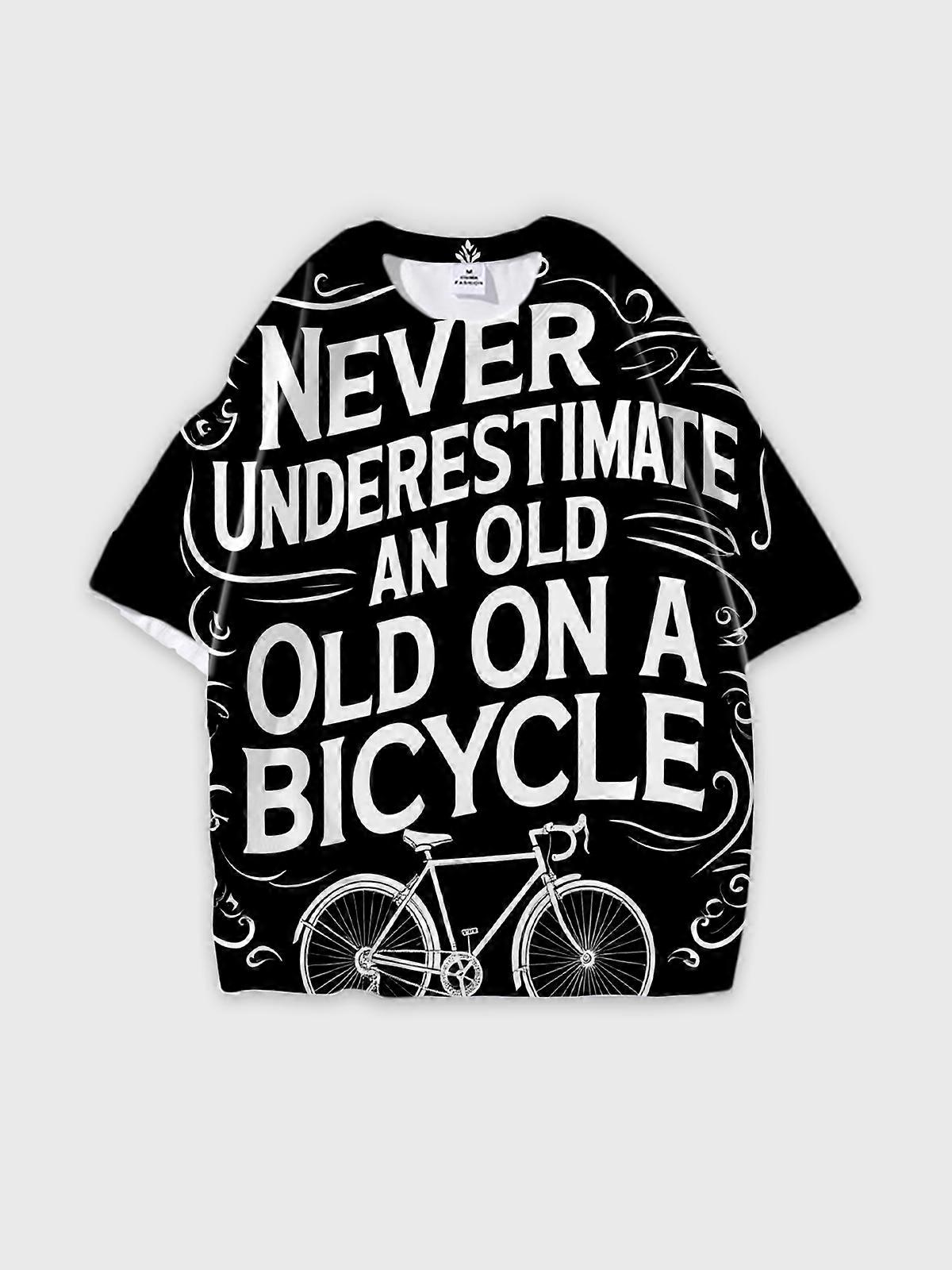 T-Shirt Short Sleeve Round Neck, Summer Casual Loose Graphic Tee, Unisex Pattern V3213