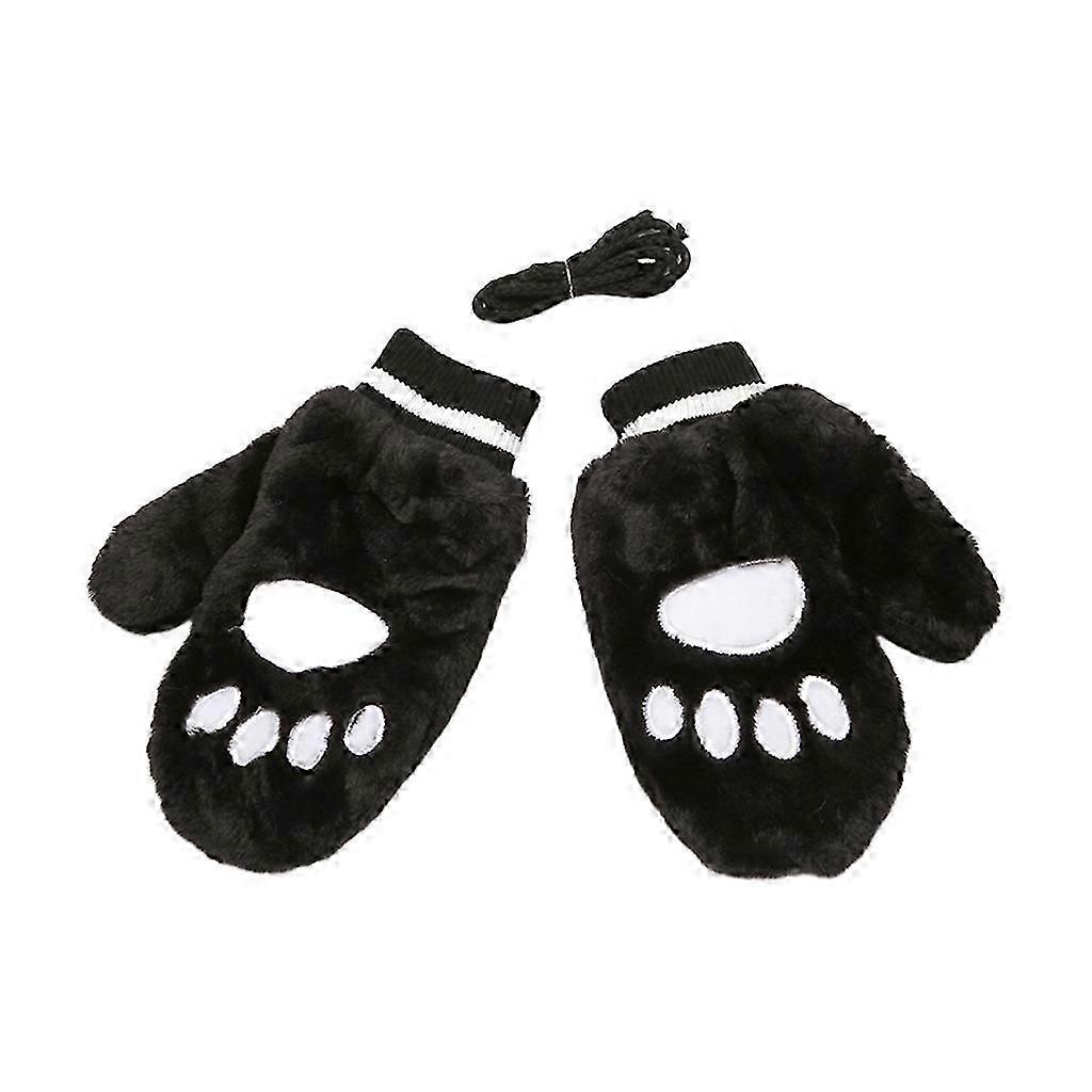 Drăguț Cat Paw Mănuși de desene animate Kitty Claw Mănuși de Halloween Full Finger Mittens