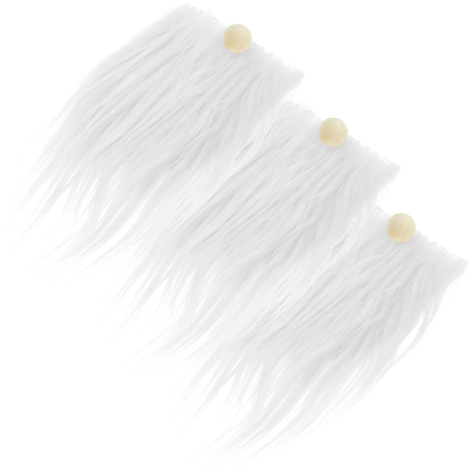 Zwerg macht Bart vorgeschnittener Kunstbart für den Heimwerkergebrauch 3Sets weiße Farbe