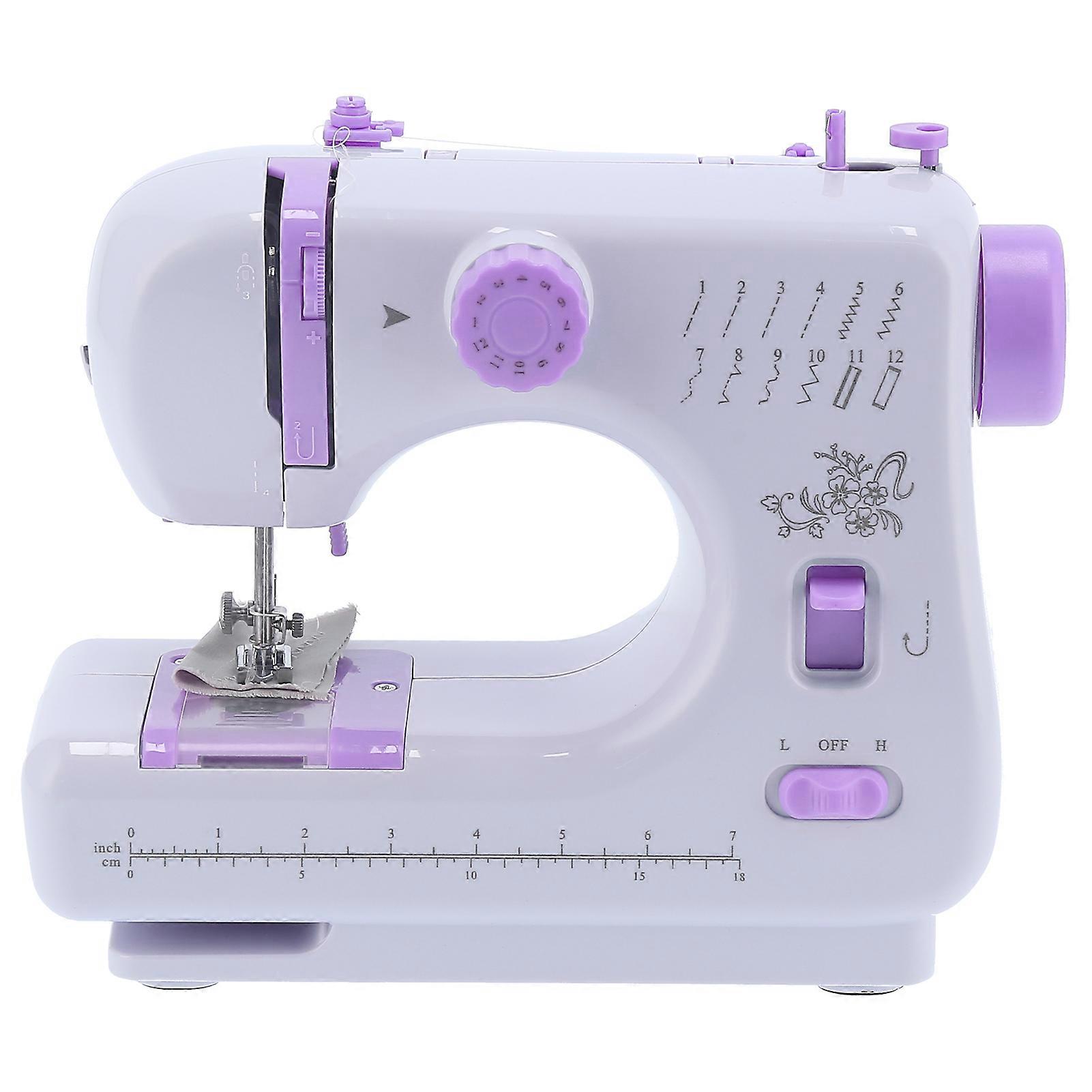 505A 605 Mini Electric Overlock Sewing Machine 110-240V Desktop
