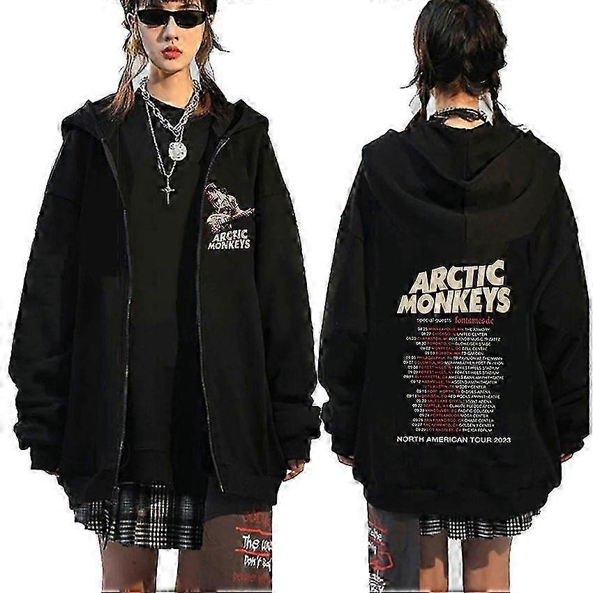 القطبية الشمالية جولة الرمز البريدي هوديس الرجال النساء أزياء البلوز سستة بلوزات الهيب هوب معاطف كبيرة الحجم هوديي فضفاض ملابس الشارع
