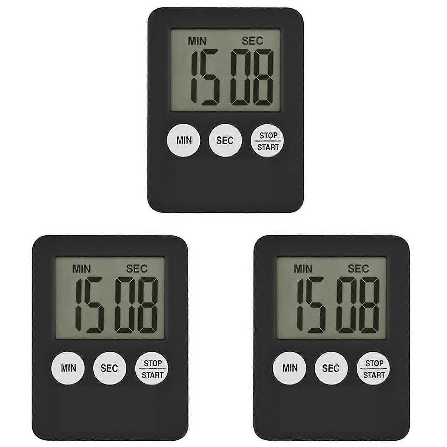 Super Thin LCD Digital Screen Kitchen Timer Square Cooking Count Up