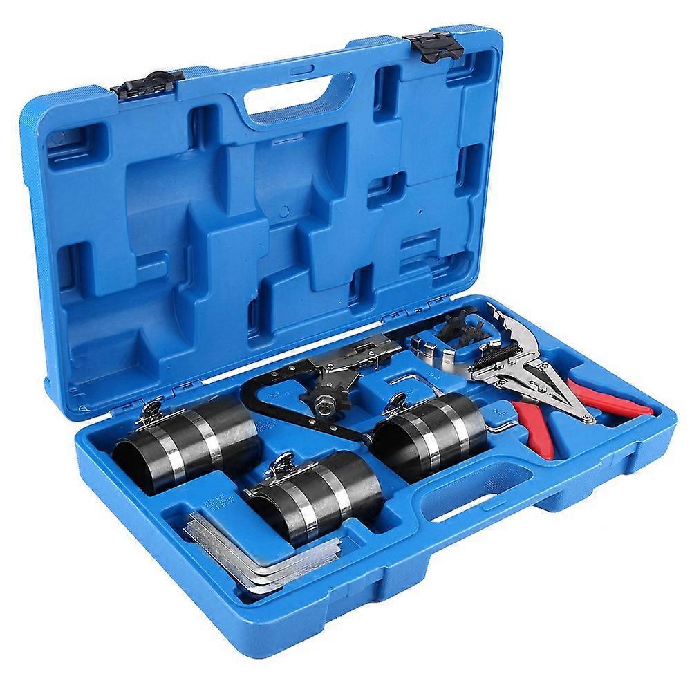 Piston Ring Service Tool Set with 3 Compressors 53-175mm Blue Case