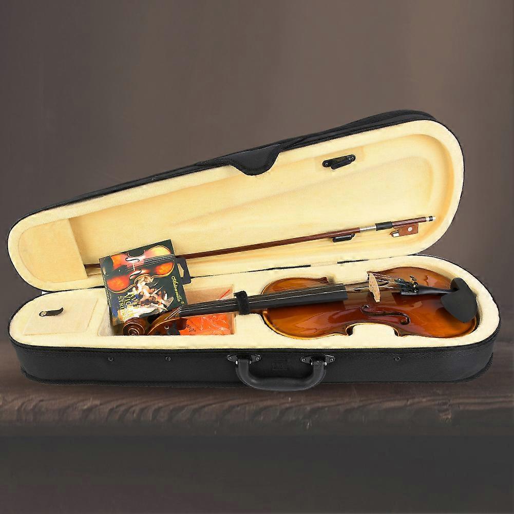 Retro Maple Wood 1/2 Violin with Rosin Box & Full Accessory Set